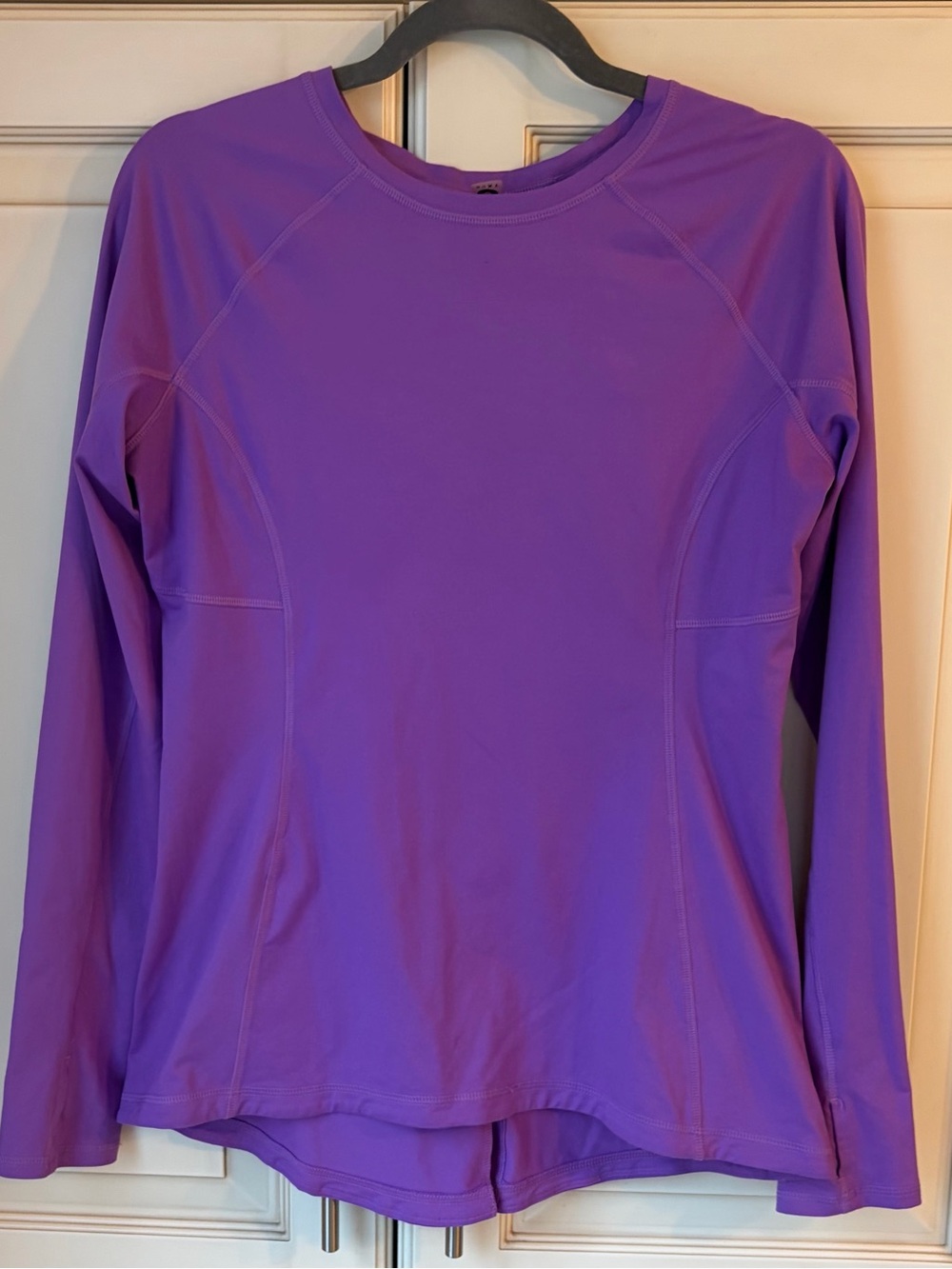 Roxy Long-Sleeve Performance Tee in Purple. Medium.